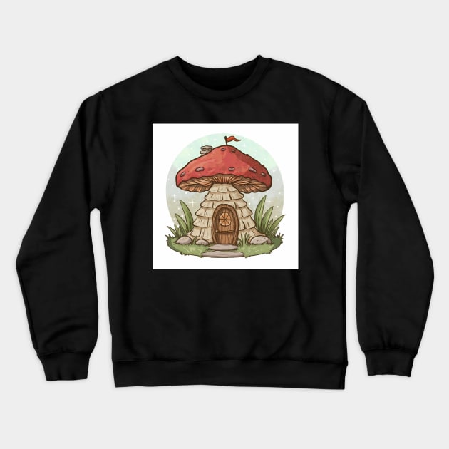 Mushroom Tower Crewneck Sweatshirt by rymeldy